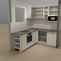 Küche Kom. Makel 3D 2